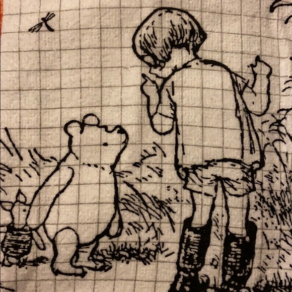 3 Piece Kitchen Set 2 Dish Towels, 1 Oven Mitt Disney Winnie the Pooh Cotton NWT - Picture 6 of 7